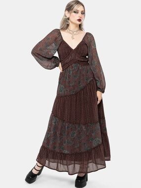 Disturbia Paisley Maxi Dress NWT